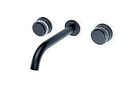 Смеситель для раковины Boheme AURA 152-2-B-A черный купить в интернет-магазине сантехники Sanbest