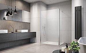 Душевое ограждение Radaway Eos II Walk In 100 стекло прозрачное/профиль хром купить в интернет-магазине Sanbest