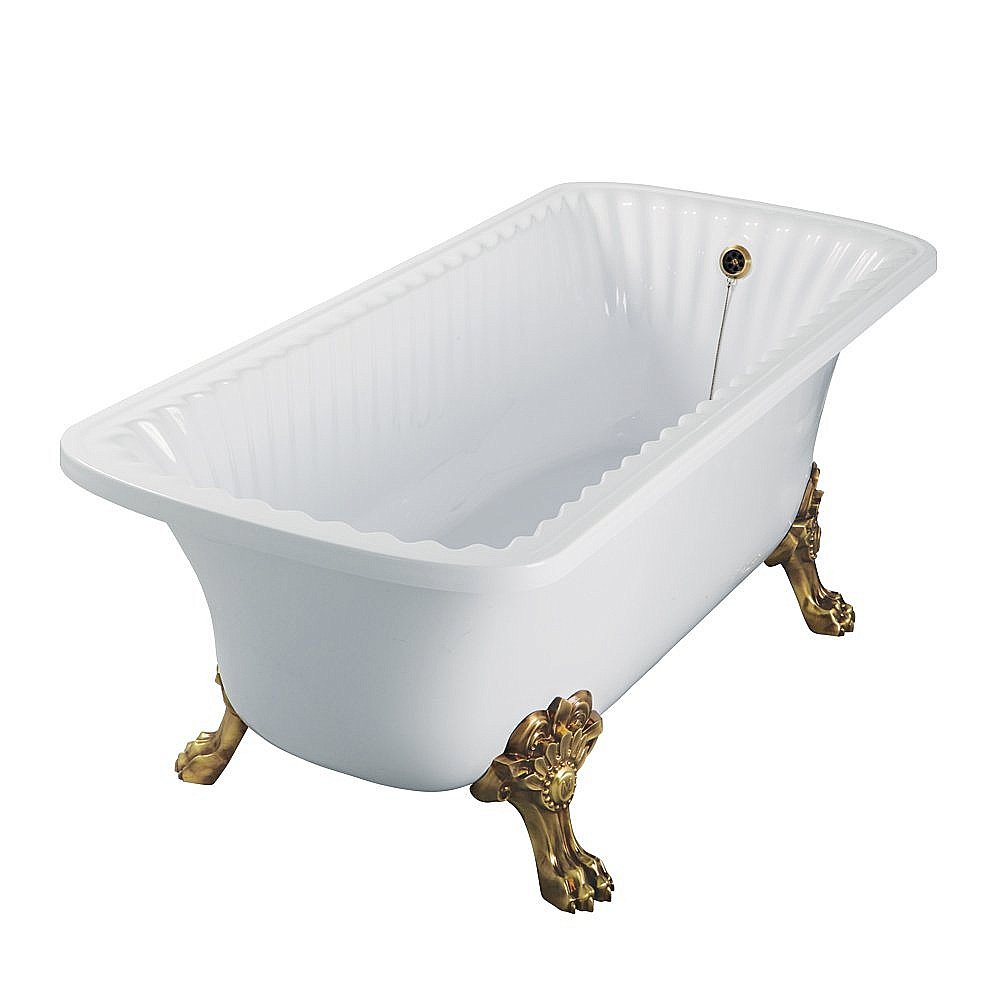Ванна Migliore Olivia на лапах MIGLIORE 24628 174х83 белая,бронза купить в интернет-магазине Sanbest
