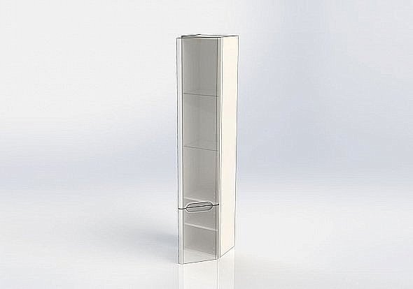 Шкаф-пенал для ванной Aquanet София 35 для ванной в интернет-магазине сантехники Sanbest