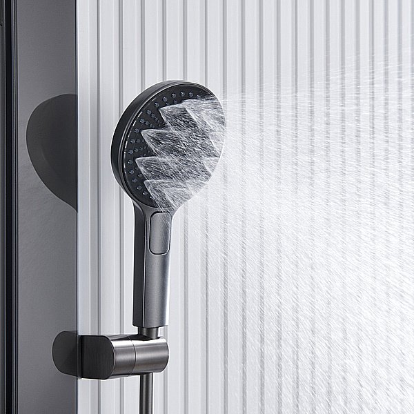 Душевая система Black&White Gravity GH9025NGM оружейная сталь купить в интернет-магазине сантехники Sanbest