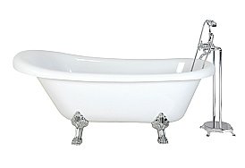 Ванна акриловая CeruttiSpa CLASSIC 9323 157x77 белая купить в интернет-магазине Sanbest