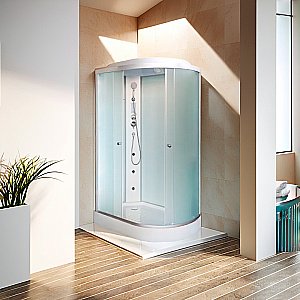 Душевая кабина DTO LM 902GM+EL 120х80 стекло матовое/профиль хром купить в интернет-магазине Sanbest