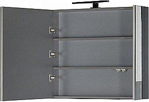 Зеркальный шкаф Aquanet Верона 75 черный купить в интернет-магазине сантехники Sanbest