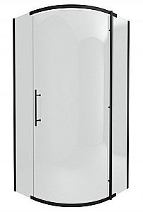 Душевой уголок Bravat BLACKLINE BS090.1110A 90х90 стекло прозрачное/профиль черный купить в интернет-магазине Sanbest