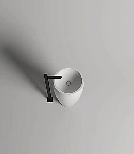 Раковина напольная Salini ARMONIA 130113G 47 из искусственного камня S-Sense, белая глянцевая купить в интернет-магазине Sanbest