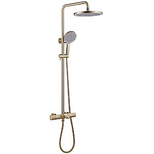Душевая система ABBER Thermostat AF8516GL золото матовое купить в интернет-магазине сантехники Sanbest