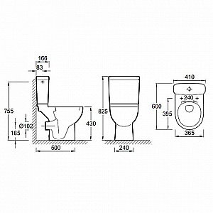 Унитаз Jacob Delafon ODEON UP 18557K-00 с бачком купить в интернет-магазине Sanbest