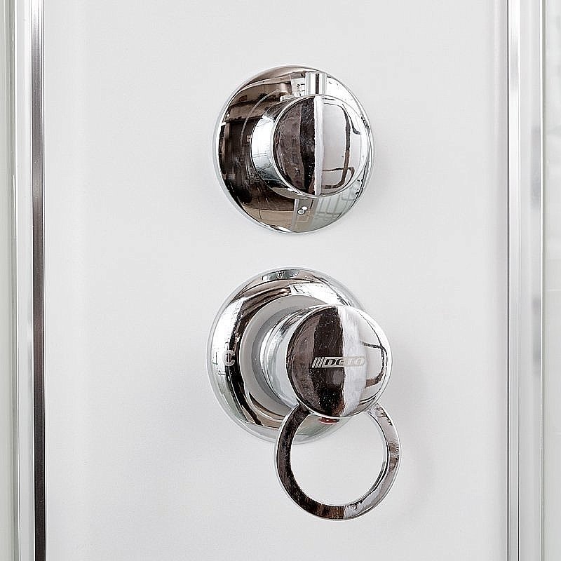 Душевая кабина DTO ЕМ4510 N LED с гидромассажем 100х100 купить в интернет-магазине Sanbest