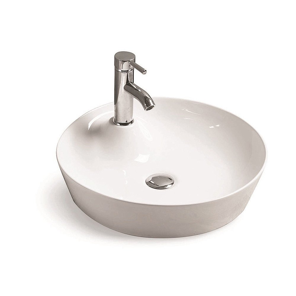 Раковина накладная SantiLine 43,5 SL-1066 белая купить в интернет-магазине Sanbest