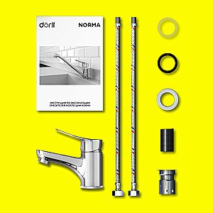 Смеситель для раковины Dorff Norma D1002100 хром купить в интернет-магазине сантехники Sanbest