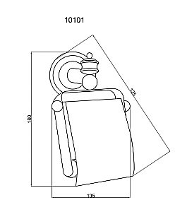 Держатель туалетной бумаги Boheme Palazzo Bianco 10101 купить в интернет-магазине сантехники Sanbest