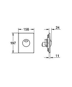 Панель смыва для унитаза Grohe Skate 38862SD0 купить в интернет-магазине сантехники Sanbest