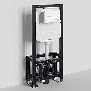 Инсталляция для унитаза WasserKraft Dill 61TLT.010.ME.WM04 с белой матовой кнопкой купить в интернет-магазине сантехники Sanbest