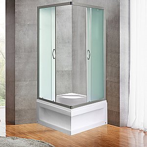 Душевой уголок с поддоном River MORAVA 90/41 MT стекло матовое/профиль хром матовый купить в интернет-магазине Sanbest