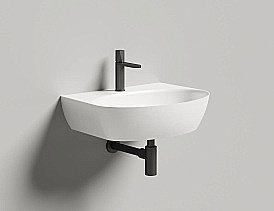 Раковина Salini ALDA WALL 02 140322M 58 из искусственного камня S-Stone, белая матовая купить в интернет-магазине Sanbest