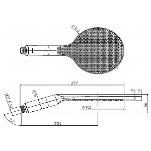 Душевая лейка Bossini Apice B00900.073 черная купить в интернет-магазине сантехники Sanbest