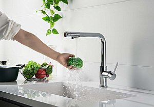 Смеситель для кухни Aquatek Европа AQ1386CR хром купить в интернет-магазине сантехники Sanbest