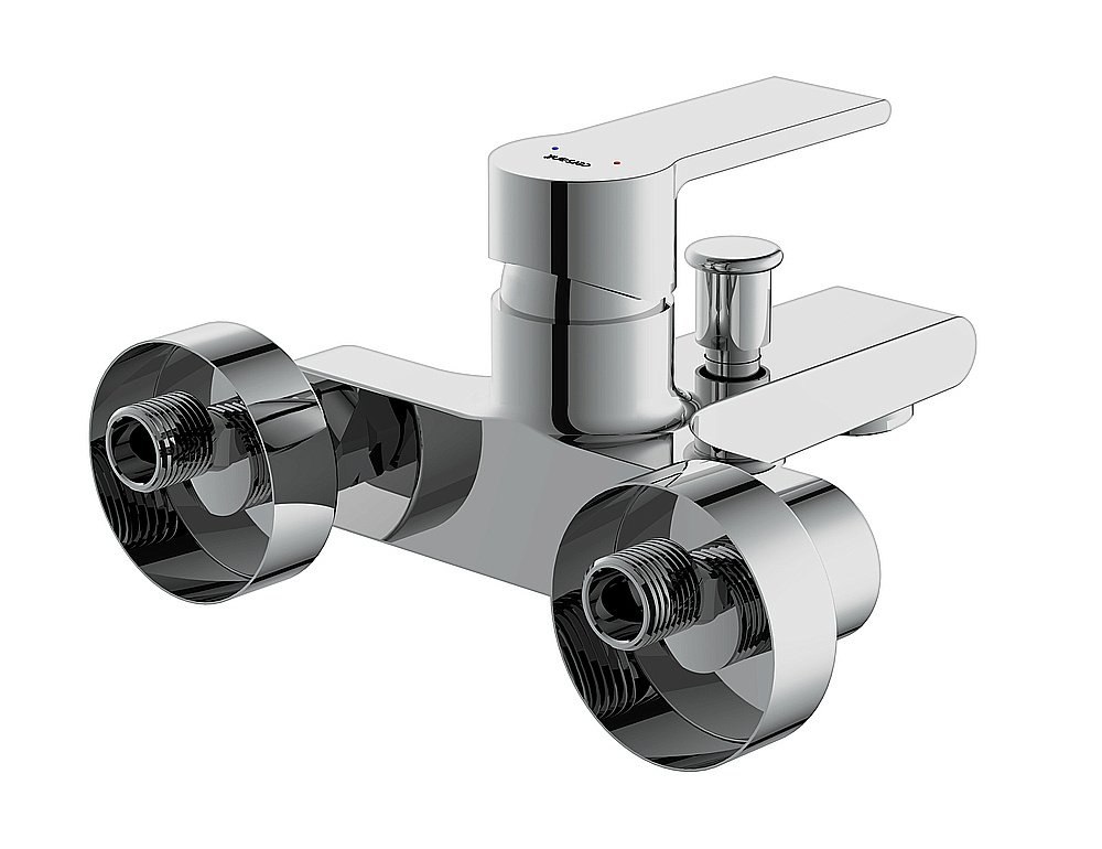 Смеситель для ванны Cersanit BRASKO с душевым гарнитуром VIBE 64513 купить в интернет-магазине сантехники Sanbest