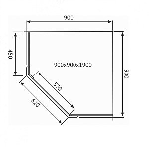 Душевой уголок Berges SOLO T 61105 90х90 купить в интернет-магазине Sanbest