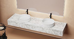 Раковина накладная Abber BEQUEM AC2114 белая купить в интернет-магазине Sanbest