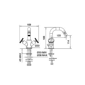 Смеситель для биде Migliore Reversa 28203 золото купить в интернет-магазине сантехники Sanbest