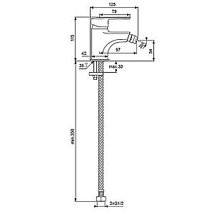 Смеситель для биде Vidima Logik BA277AA купить в интернет-магазине сантехники Sanbest