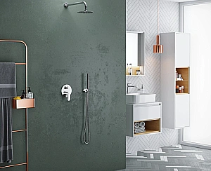 Тумба с раковиной Excellent TUTO MLEX.0102.600.WHBL 60 белый/дуб для ванной в интернет-магазине Sanbest