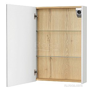 Зеркальный шкаф Roca UP 60 белый глянец купить в интернет-магазине сантехники Sanbest