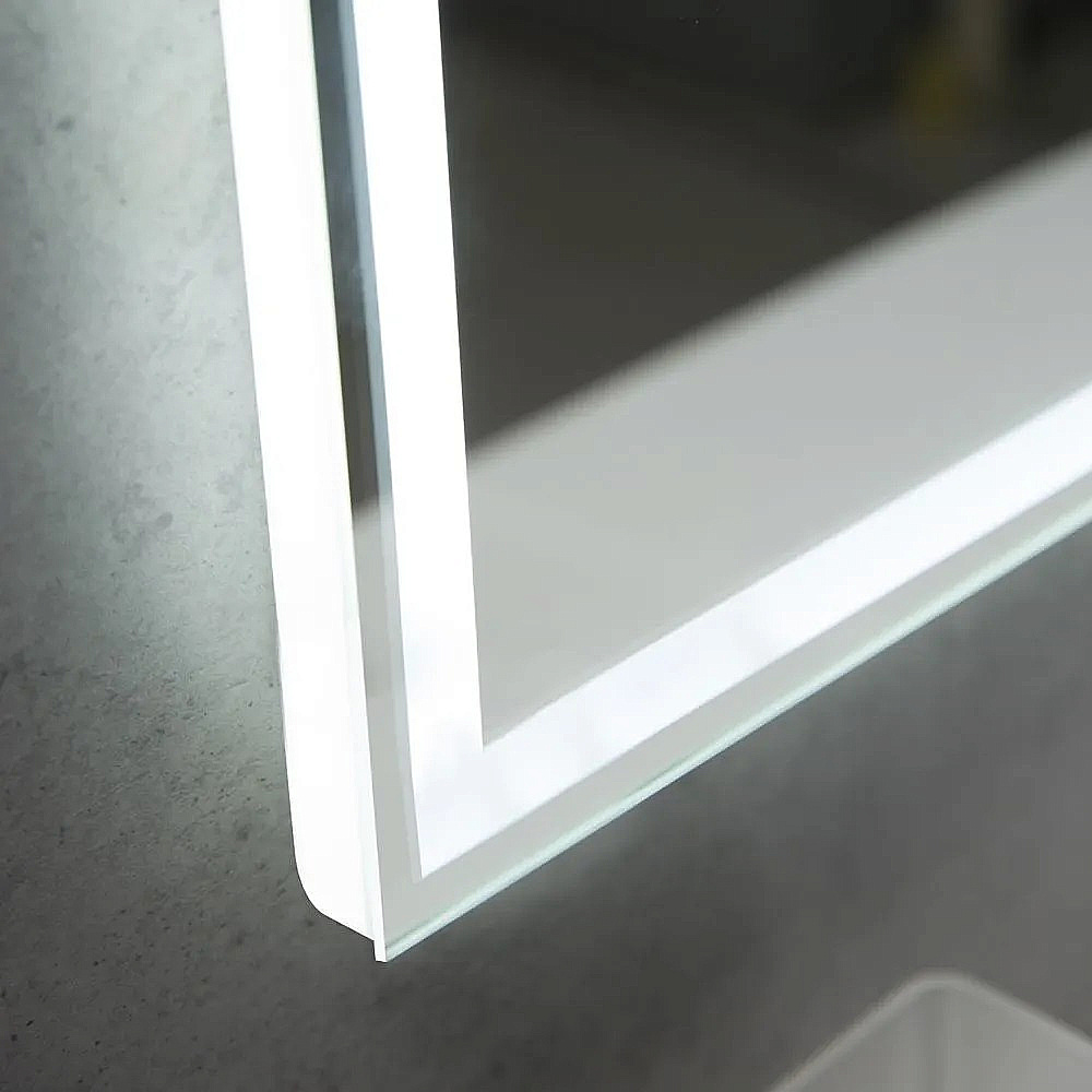 Зеркало Belbagno 80 SPC-GRT-800-800-LED-3000K-TCH-WARM подсветка, сенсор, подогрев в ванную от интернет-магазине сантехники Sanbest