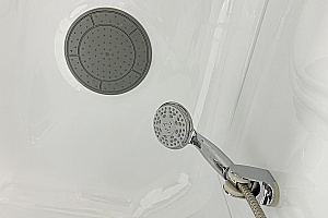 Душевая кабина Royal Bath RB 90HP1-T 90x90 стекло прозрачное/профиль белый купить в интернет-магазине Sanbest