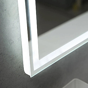 Зеркало Belbagno 80 SPC-GRT-800-800-LED-3000K-TCH-WARM подсветка, сенсор, подогрев в ванную от интернет-магазине сантехники Sanbest
