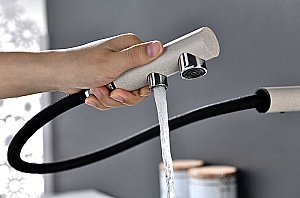 Смеситель для кухни Paulmark Serpentine Se213222-BE бежевый купить в интернет-магазине сантехники Sanbest