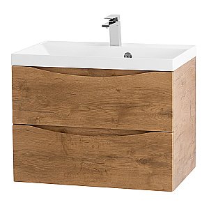 Тумба с раковиной Belbagno MARINO 65 подвесная Rovere Nature для ванной в интернет-магазине Sanbest