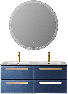 Тумба с раковиной Cezares ECO-CER-N 120 ECO-CER-N-1200-4C-SO-2-SPF-P сапфир для ванной в интернет-магазине Sanbest