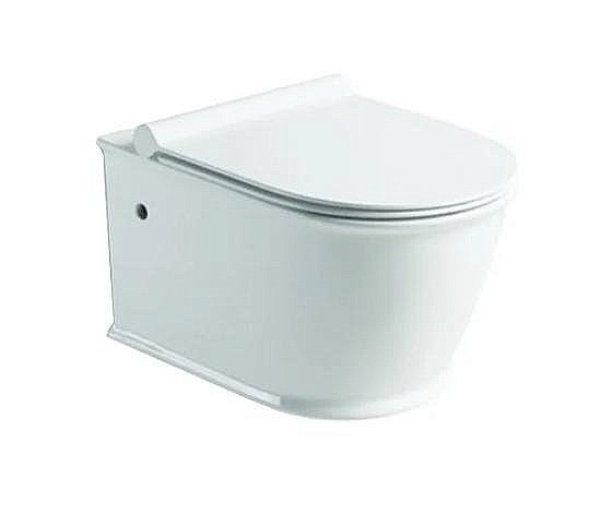 Унитаз подвесной SantiLine SL-5009 безободковый, с крышкой микролифт купить в интернет-магазине Sanbest