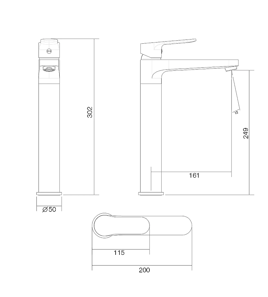Смеситель для раковины Wonzon & Woghand Lumia WW-815526-CR хром купить в интернет-магазине сантехники Sanbest