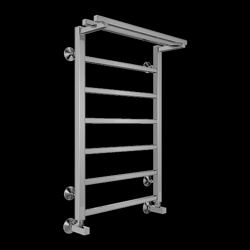 Полотенцесушитель водяной с полочкой Terminus Контур П7 500х800 купить в интернет-магазине сантехники Sanbest