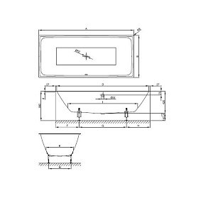 Ванна Bette Loft 3172-000 PLUS 180x80 Белый купить в интернет-магазине Sanbest