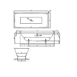 Ванна Bette Loft 3172-000 PLUS 180x80 Белый купить в интернет-магазине Sanbest