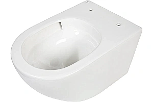 Унитаз подвесной Agger ATI09150L+APB255 безободковый, смыв Торнадо, с инсталляцией, с крышкой микролифт, белый/кнопка оружейная сталь матовая купить в интернет-магазине Sanbest