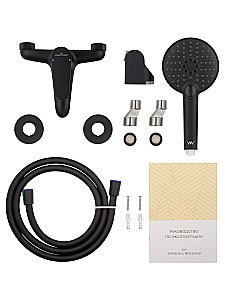 Смеситель для ванны с душем WONZON & WOGHAND ALFA WW-AE3204-MB черный матовый купить в интернет-магазине сантехники Sanbest