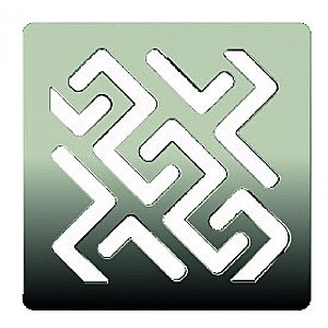 Душевой трап прямой Berges Zentrum Antik 10х10 091464 хром глянец купить в интернет-магазине Sanbest