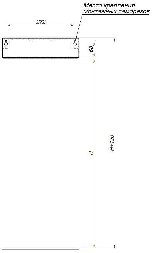 Полка Aquanet Магнум 302224 30 черная матовая купить в интернет-магазине сантехники Sanbest