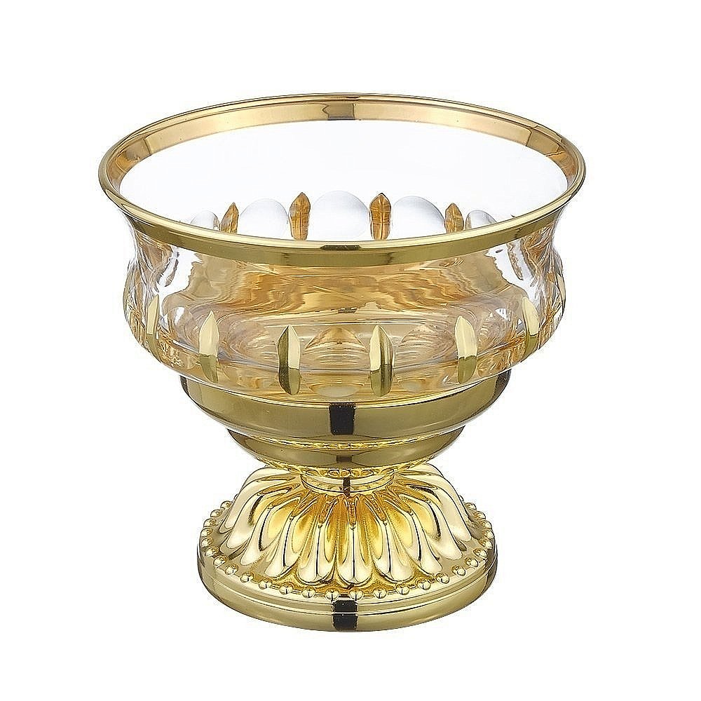 Мыльница Migliore Luxor 26212 прозрачное стекло/золото купить в интернет-магазине сантехники Sanbest