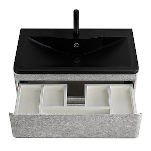 Тумба с раковиной BelBagno ALBANO 80 подвесная Cemento Verona Grigio для ванной в интернет-магазине Sanbest