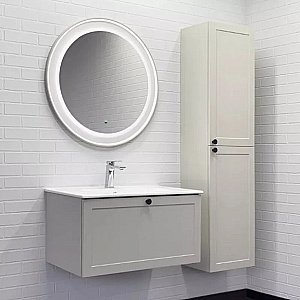 Пенал Comforty Ереван 00-00017603 серый шелк для ванной в интернет-магазине сантехники Sanbest