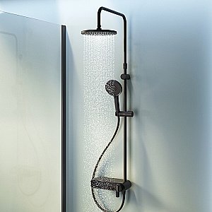 Душевая система AM.PM X-Joy F0785A722 черная купить в интернет-магазине сантехники Sanbest