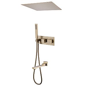 Душевая система Abber Daheim AF8254G золото матовое купить в интернет-магазине сантехники Sanbest