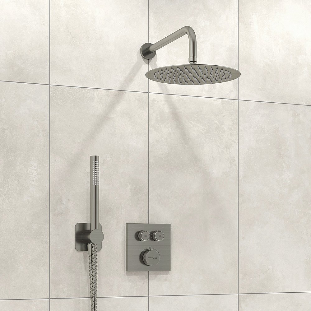 Душевая система WasserKRAFT Wern 4200 A4248.097.121.275.100.276 Thermo никель купить в интернет-магазине сантехники Sanbest
